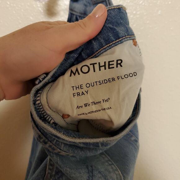 MOTHER The Outsider Flood Fray Jeans  Sz 26 - Picture 11 of 14